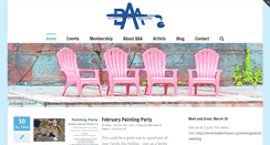 Desktop Screenshot of bellevilleart.ca